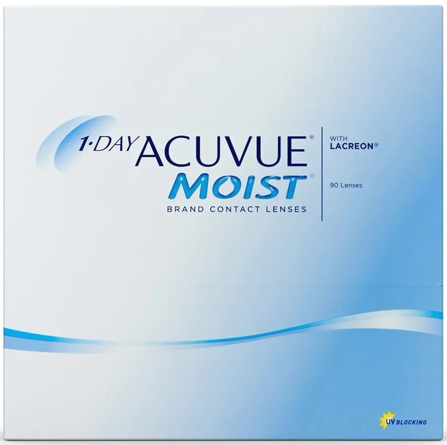 1-day Acuvue Moist (90) from the manufacturer Johnson & Johnson in category Single vision
