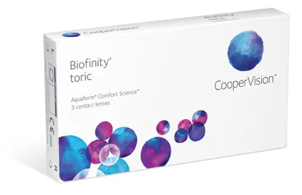 Biofinity Toric (3-pack) contact lenses | Interlenses.com